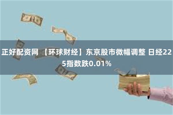 正好配资网 【环球财经】东京股市微幅调整 日经225指数跌0.01%