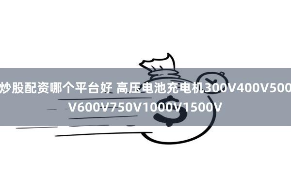 炒股配资哪个平台好 高压电池充电机300V400V500V600V750V1000V1500V